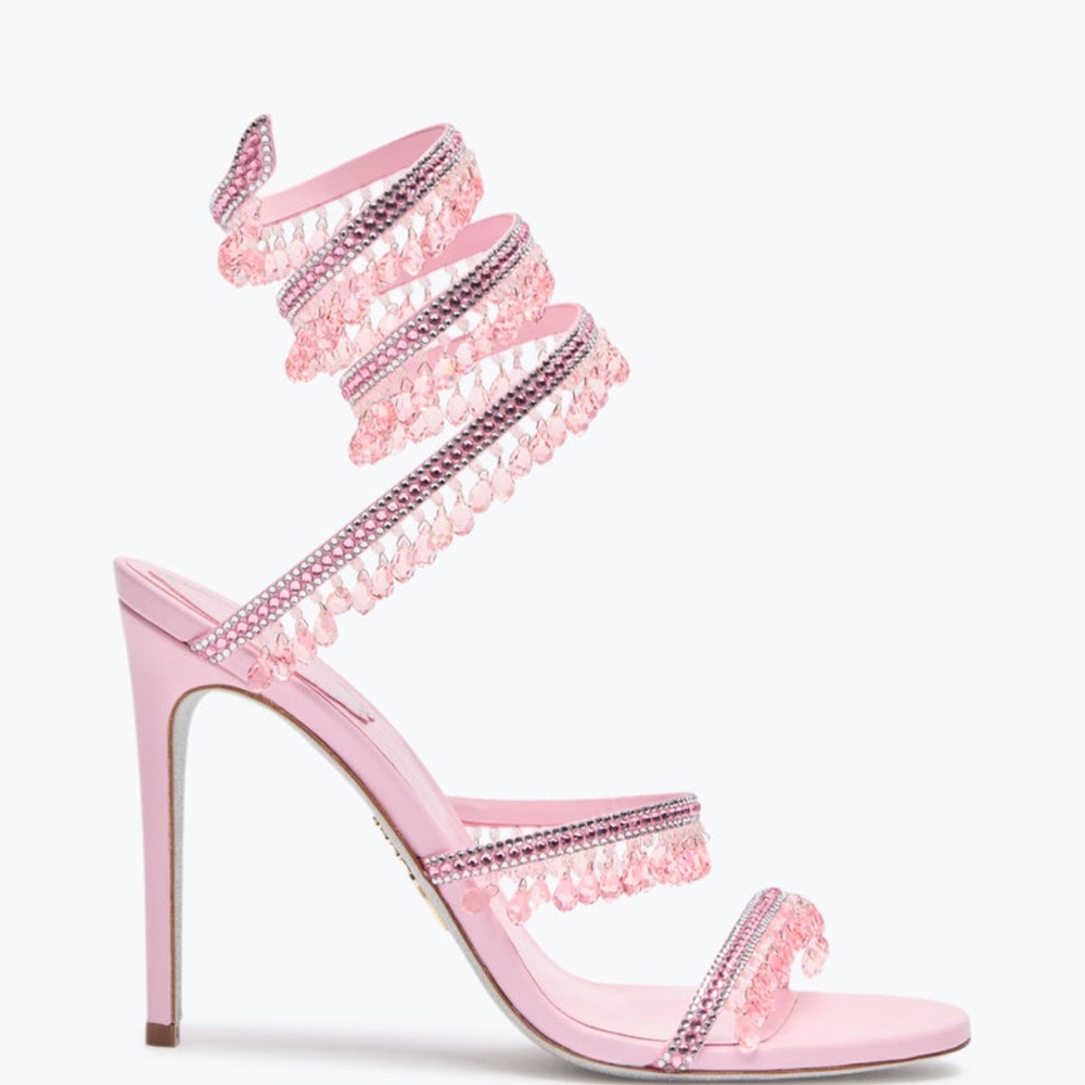 Chic Pink Spiral Heels